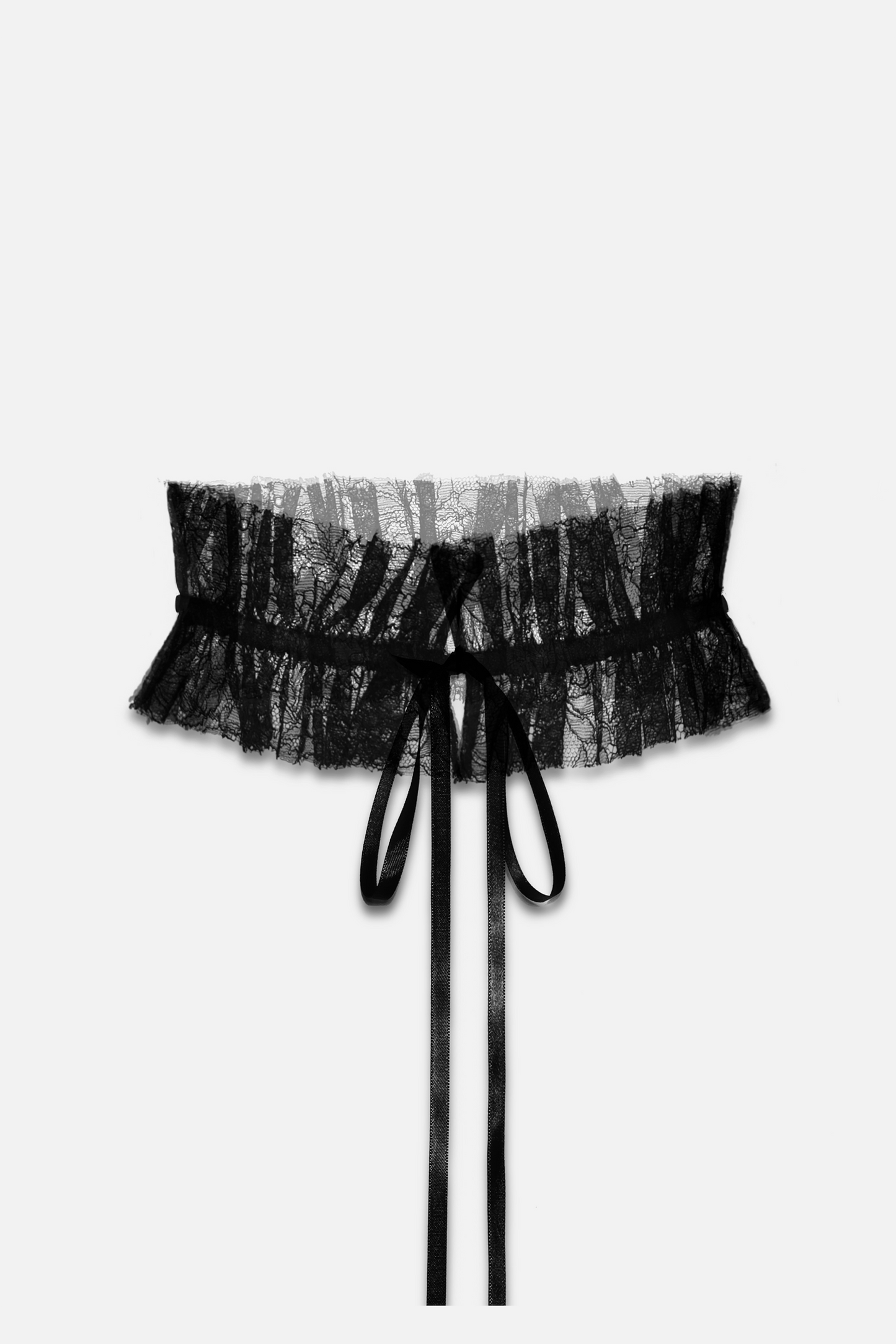 Tour de cou en dentelle noire - BABYLONE